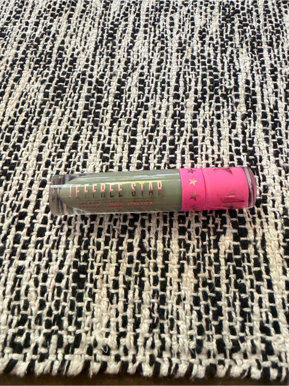 Jeffree Star Liquid Lipstick in Olive Green Dirty Money with Pink Cap